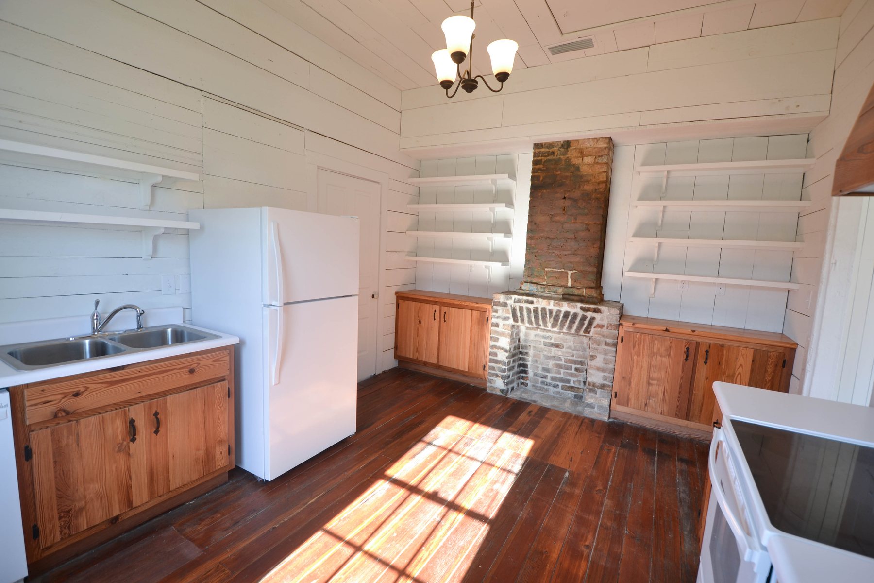 Restored interior of a Warren St. cottage