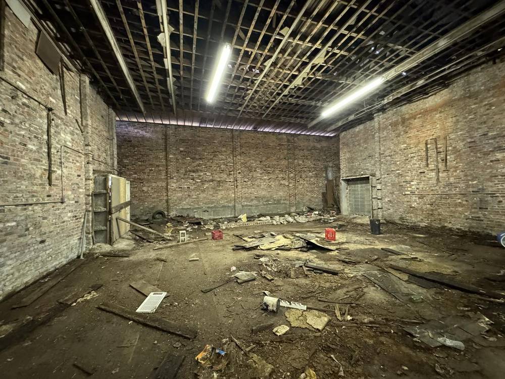 Inside the Ace Theatre, showing the original sloping floor