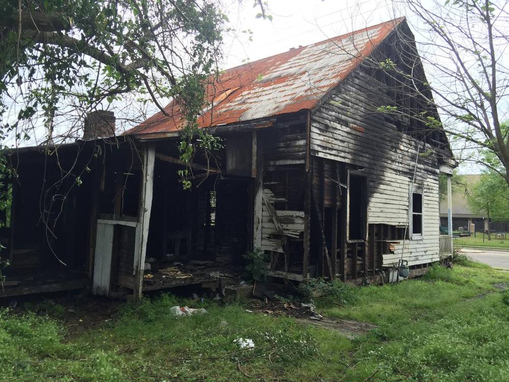 A Warren Street cottage gutted by fire before restoration